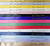 Personalised Satin Favour Ribbon 25 mm wide