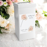 Red Poppies Personalised Wedding Post Box