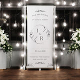 Wedding Roller Banner, Wedding Welcome Banner, Personalised Wedding Banner, Made to Order Banners, Bespoke Designs, Minimal Roller Banner