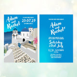 Greek Destination Wedding Invitation