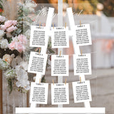 Pegs Personalised Wedding Table/Seating Plan,  Acrylic Table/Seating Plan,  Table Plan, Customised Table Plan 