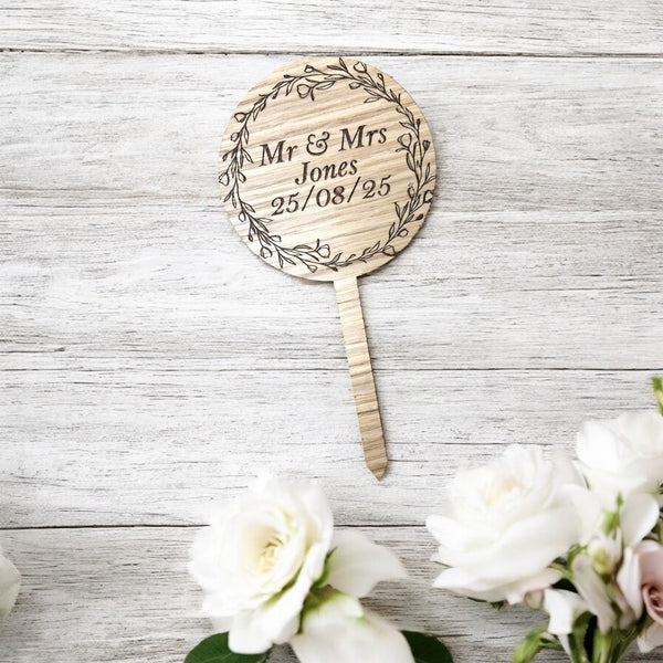 Rustic Wedding Cake Topper