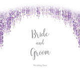 Wisteria Flowers Personalised Aisle Runner - Choose from Three Sizes